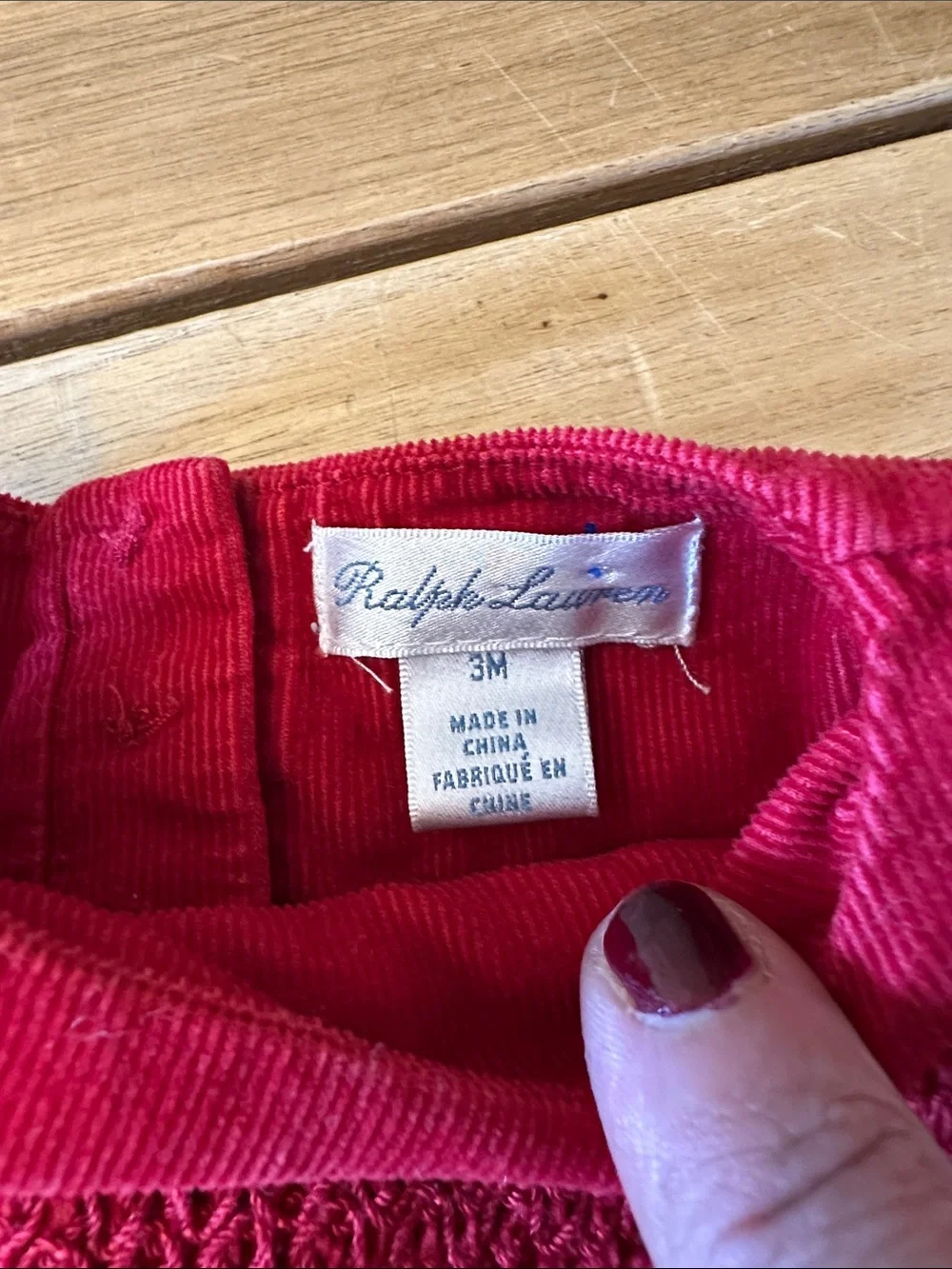 RALPH LAUREN velour dress and corduroy romper